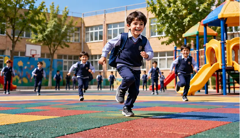 کفپوش مناسب حیاط مدرسه چیست؟ بررسی ایمنی، ضخامت و دوام